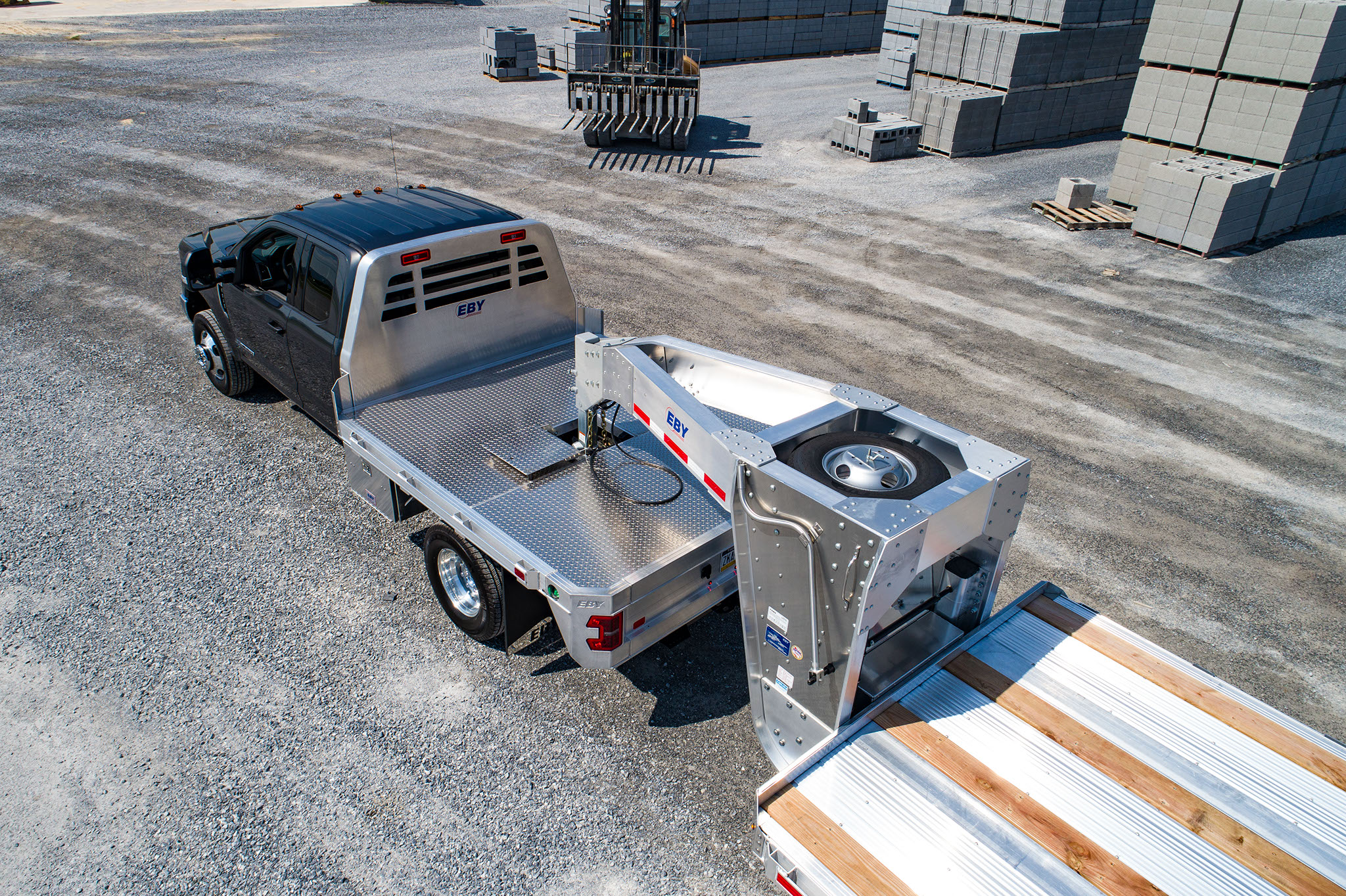 2021 EBY 8'6" Big Country Flatbed Elm City Trailer